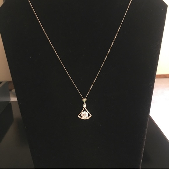 Silver Necklace With CZ’s - Picture 2 of 11